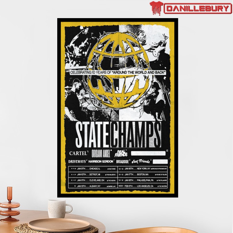 State Champs Around The World And Back 2026 Celebrating Poster - Image 2