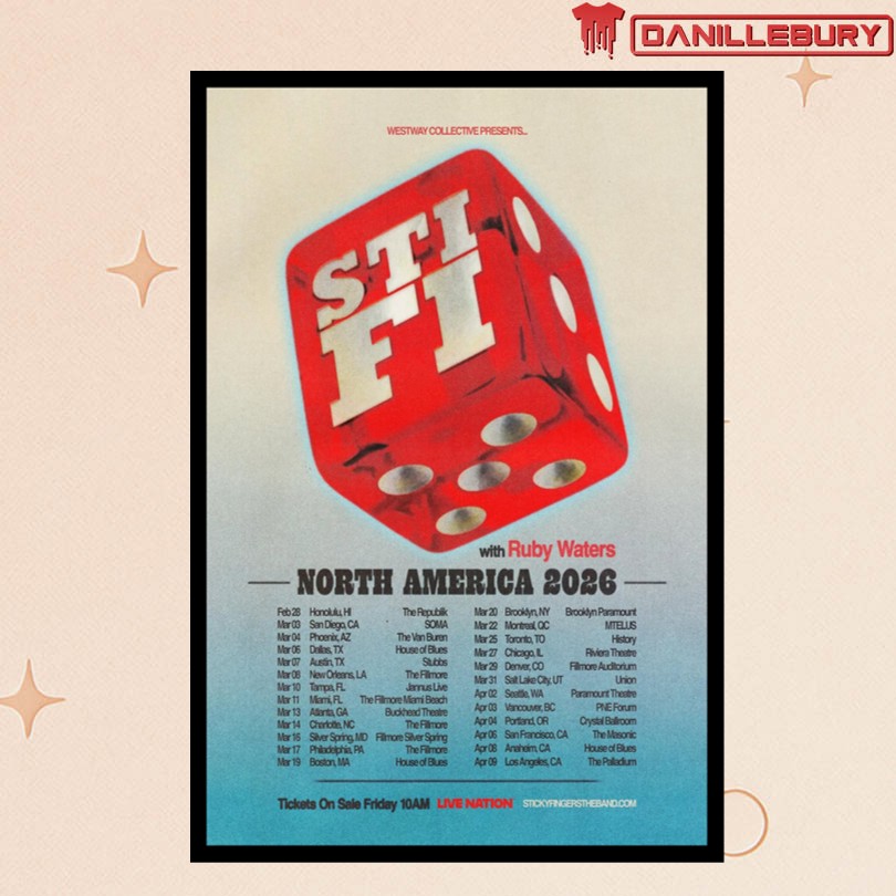Sticky Fingers 2026 North America Poster