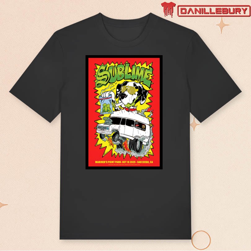 Sublime San Diego CA October 18 2025 Mission Bayfest Poster - Image 3