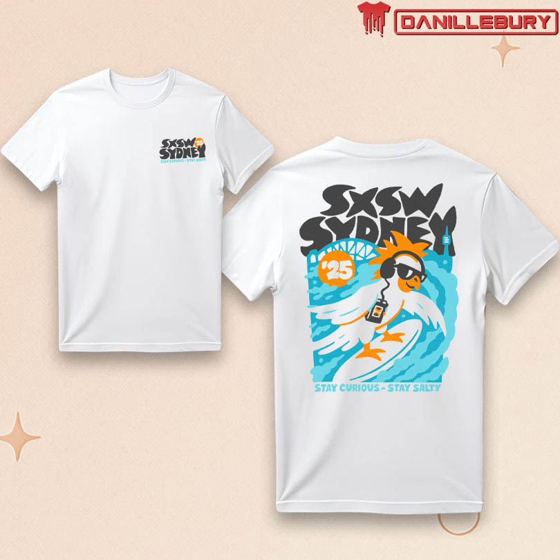 Sxswsydney Stay Curious Stay Salty 2025 T-Shirt