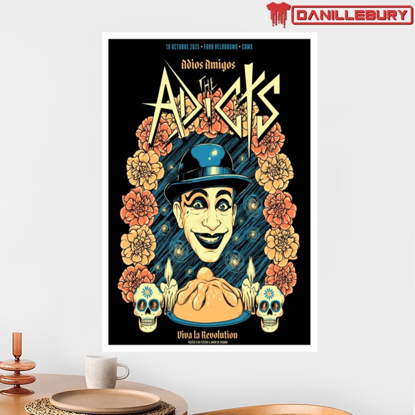 The Adicts Foro Velodromo Mexico 10 10 2025 Poster - Image 2