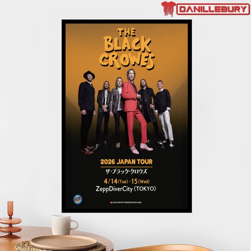 The Black Crowes Tokyo 2026 Tour Poster - Image 2