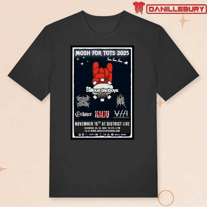 The Callous Daoboys Mosh For Tots 2025 Event District Live Savannah GA Poster - Image 3