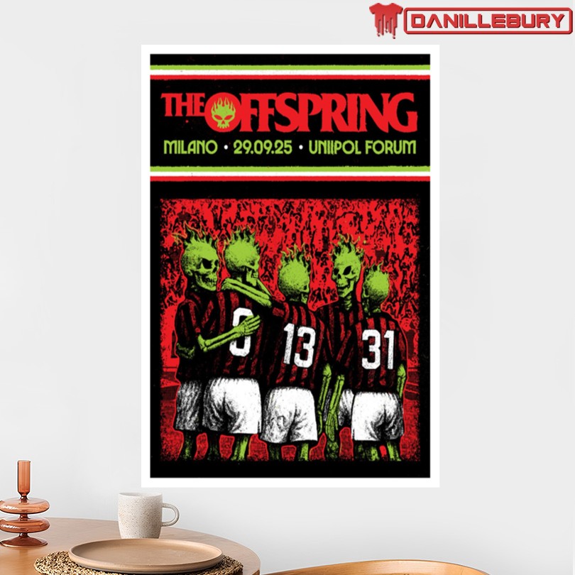 The Offspring 09 29 2025 Milano Tour Poster - Image 2