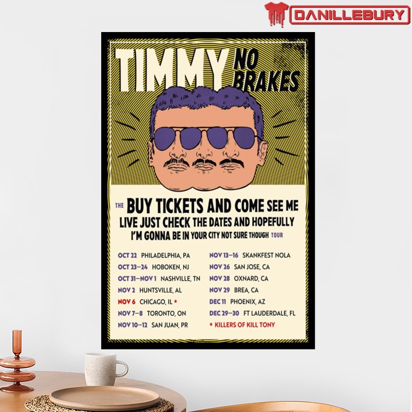 Timmy No Brakes October 2025 Concert Poster - Image 2