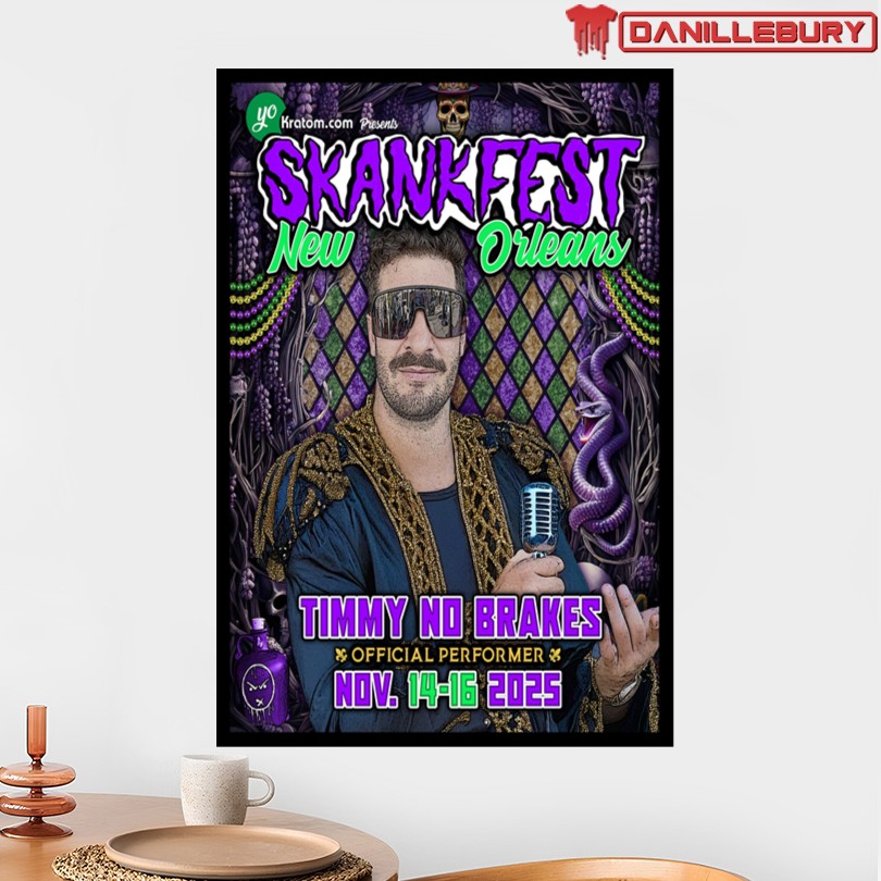 Timmy No Brakes Skankfest NOLA New Orleans LA November 14-16 2025 Poster - Image 2