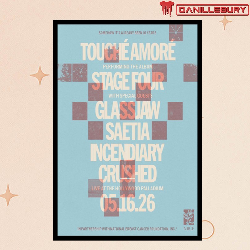 Touche Amore May 16 2026 Hollywood Palladium Poster