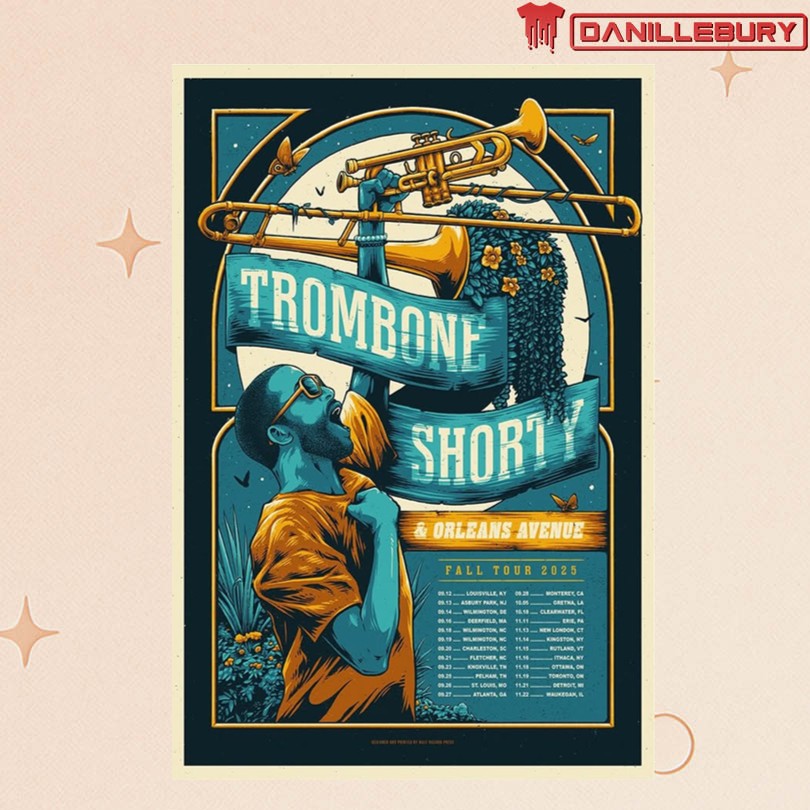 Trombone Shorty Fall Tour 2025 Poster