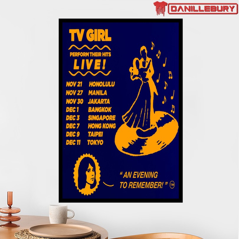TV Girl Eastern Pacific Rim November 2025 Poster - Image 2