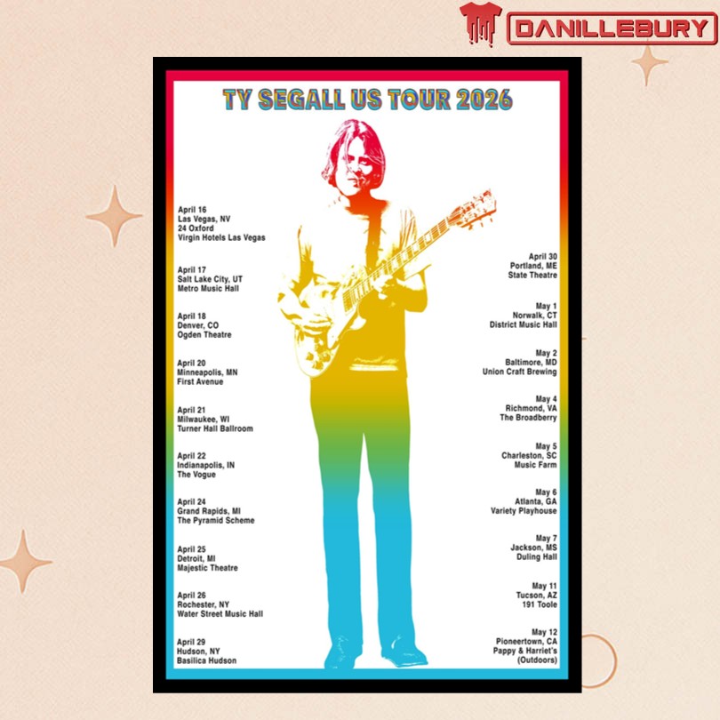 Ty Segall 2026 Music Tour Poster