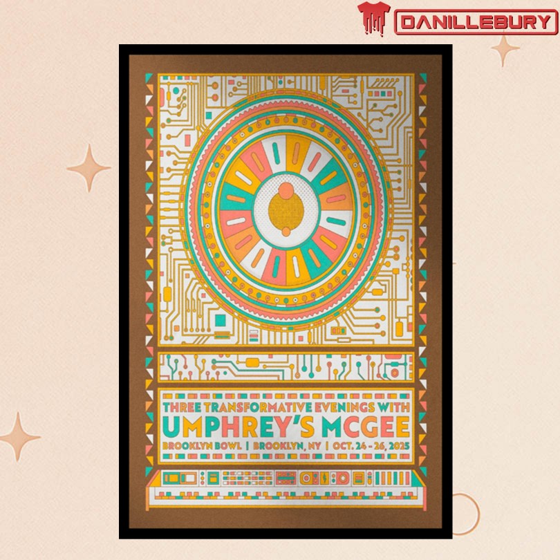 Umphrey’s McGee Oct 24-26 2025 Brooklyn Bowl Brooklyn NY Poster