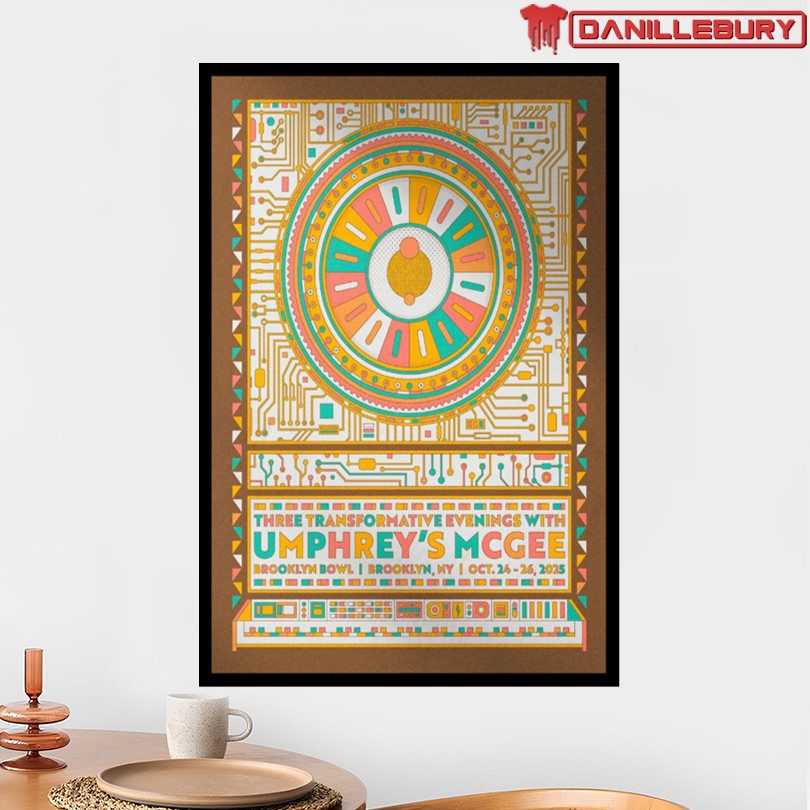 Umphrey’s McGee Oct 24-26 2025 Brooklyn Bowl Brooklyn NY Poster - Image 2