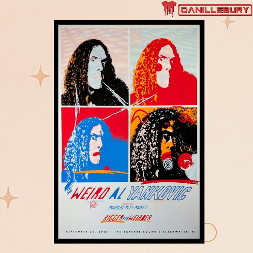 Weird Al Yankovic Clearwater Florida September 25 2025 Tour Poster