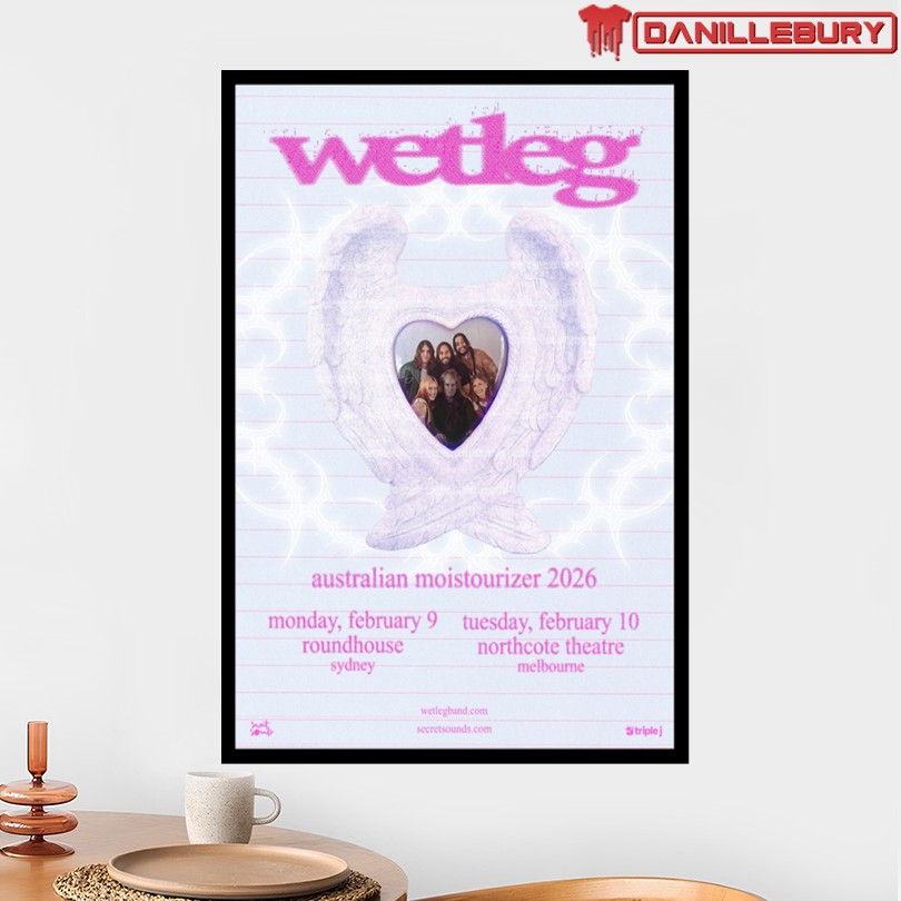 Wet Leg February 2026 Tour Poster - Image 2