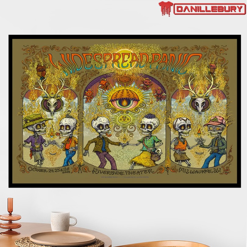 Widespread Panic Milwaukee Wisconsin Oct 24 2025 Show Poster - Image 2