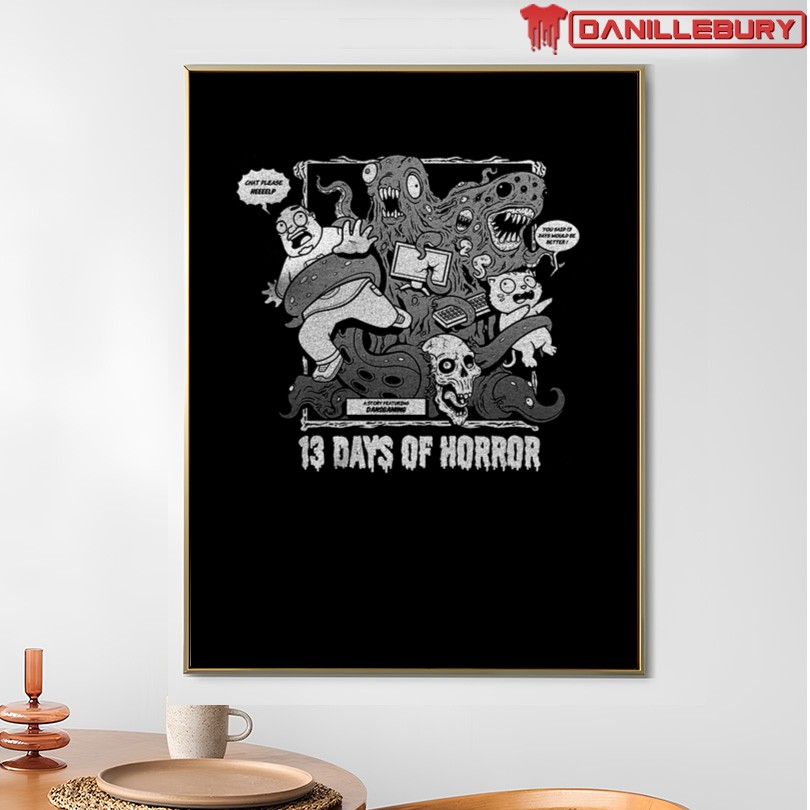13 Days of Horror Screen Printed T-Shirt 2025 - Image 4