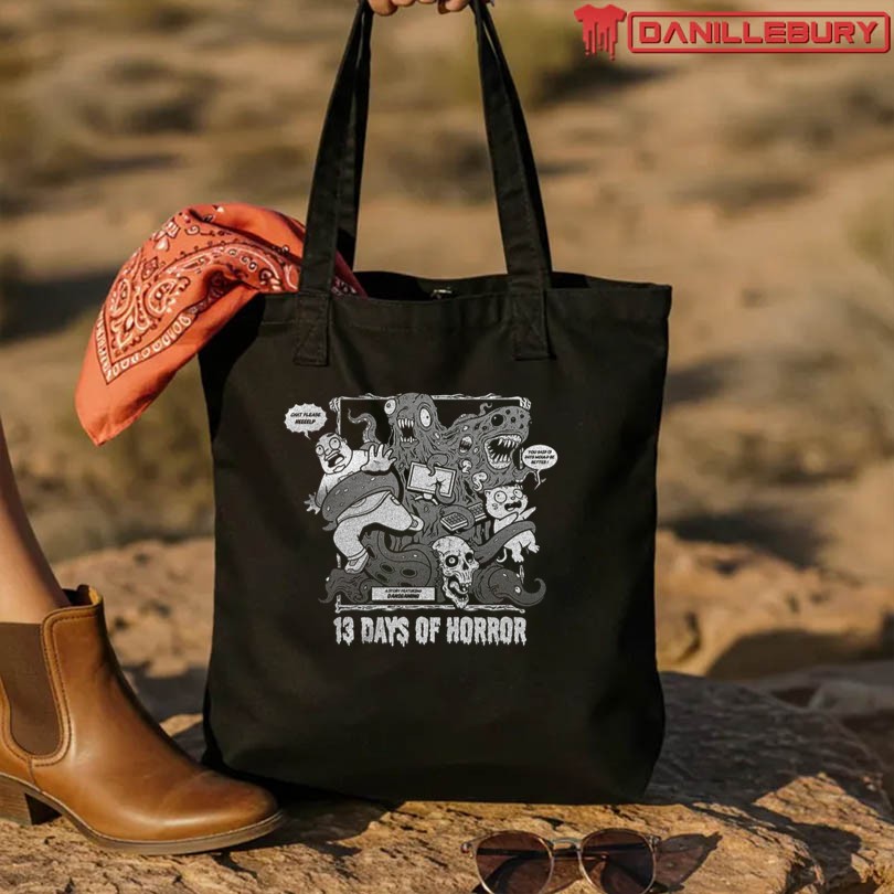 13 Days of Horror Screen Printed T-Shirt 2025 - Image 3