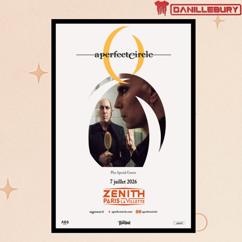 A Perfect Circle July 7th 2026 Paris Tour Poster
