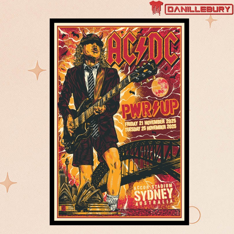 ACDC Nov 21 2025 Accor Stadium Sydney Australia Poster