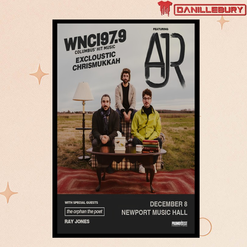 AJR Columbus Ohio December 8 2025 Concert Poster
