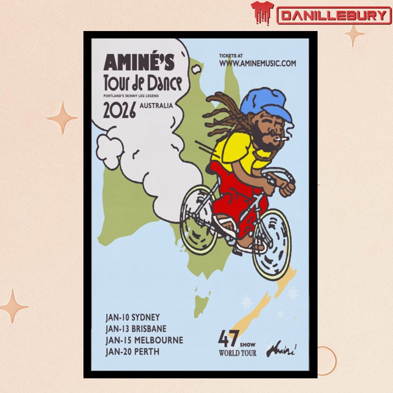 Amine Tour De Dance January 2026 Show Poster