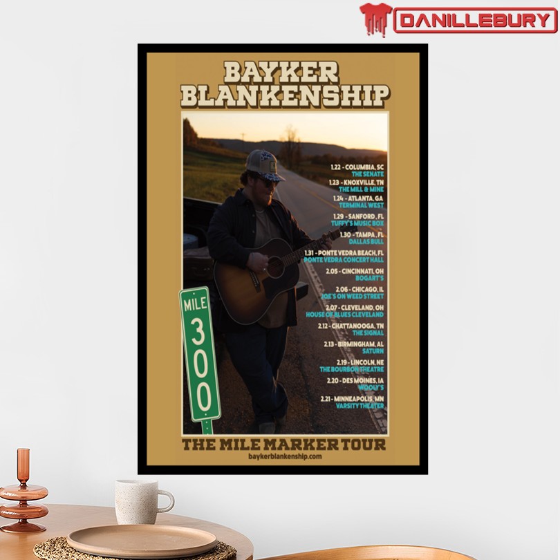 Bayker Blankenship 2026 Fall Tour Poster - Image 2