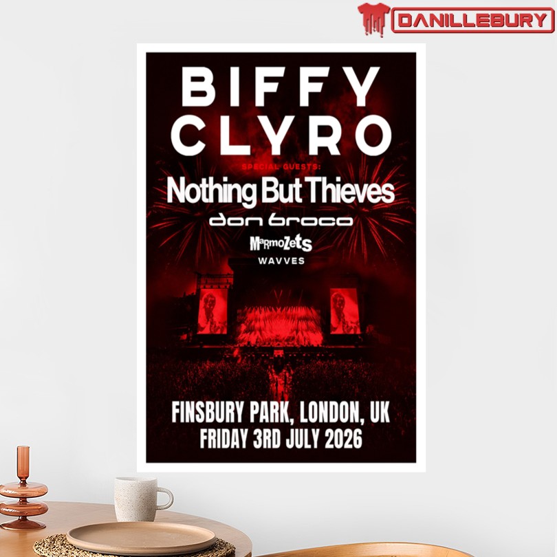Biffy Clyro Jul 3 2026 Finsbury Park London UK Poster - Image 2