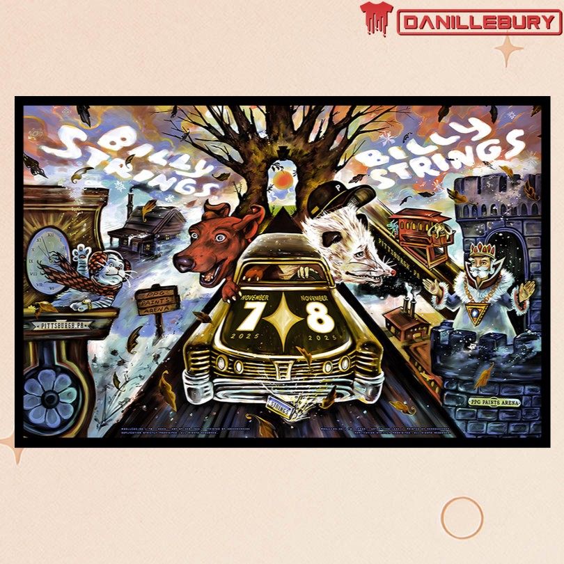 Billy Strings Pittsburgh 2025 Event Poster