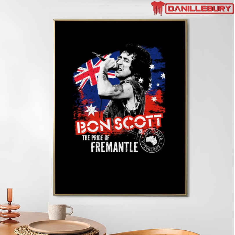Bon Scott The Pride of Fremantle Stamp T-Shirt - Image 4