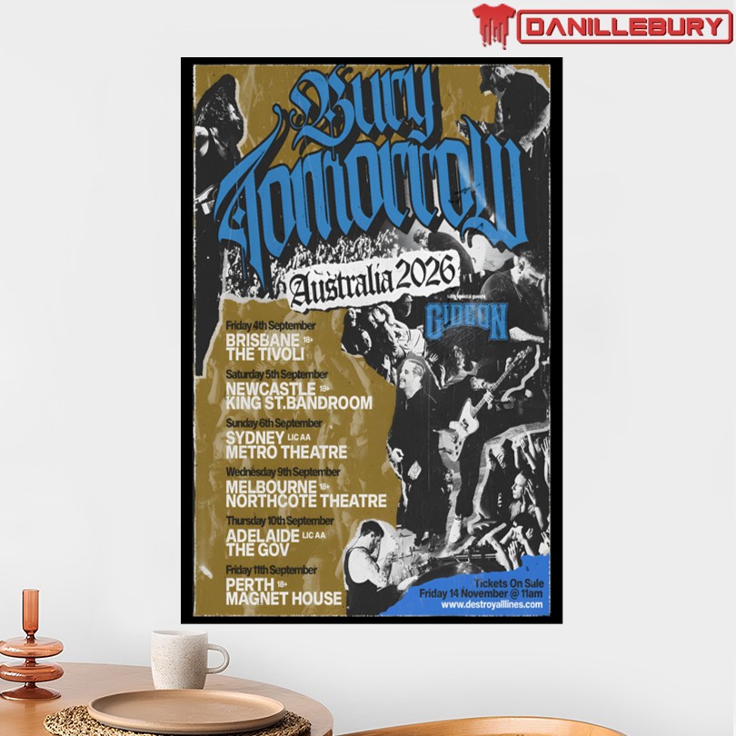Bury Tomorrow Attention Australia 2026 Poster - Image 2