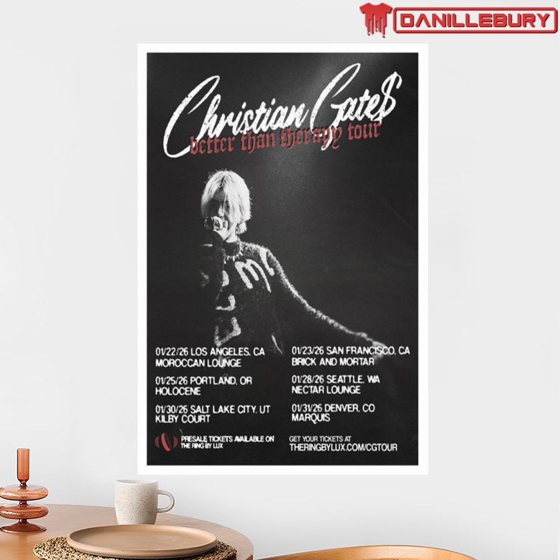 Christian Gate Better Than Therapy 2026 Tour Poster - Image 2