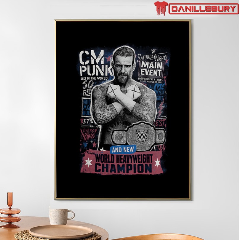 CM Punk Saturday Night's Main Event Winner T-Shirt - Image 4