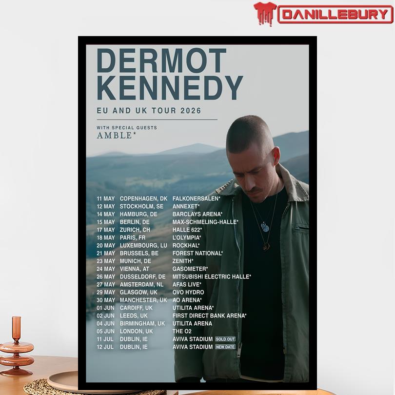 Dermot Kennedy EU & UK Tour May 2026 Poster - Image 2