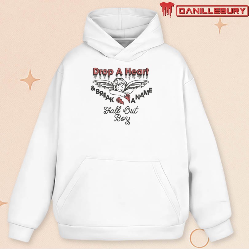 Fall Out Boy Drop A Heart And Break A Name Angel T-shirts - Image 2
