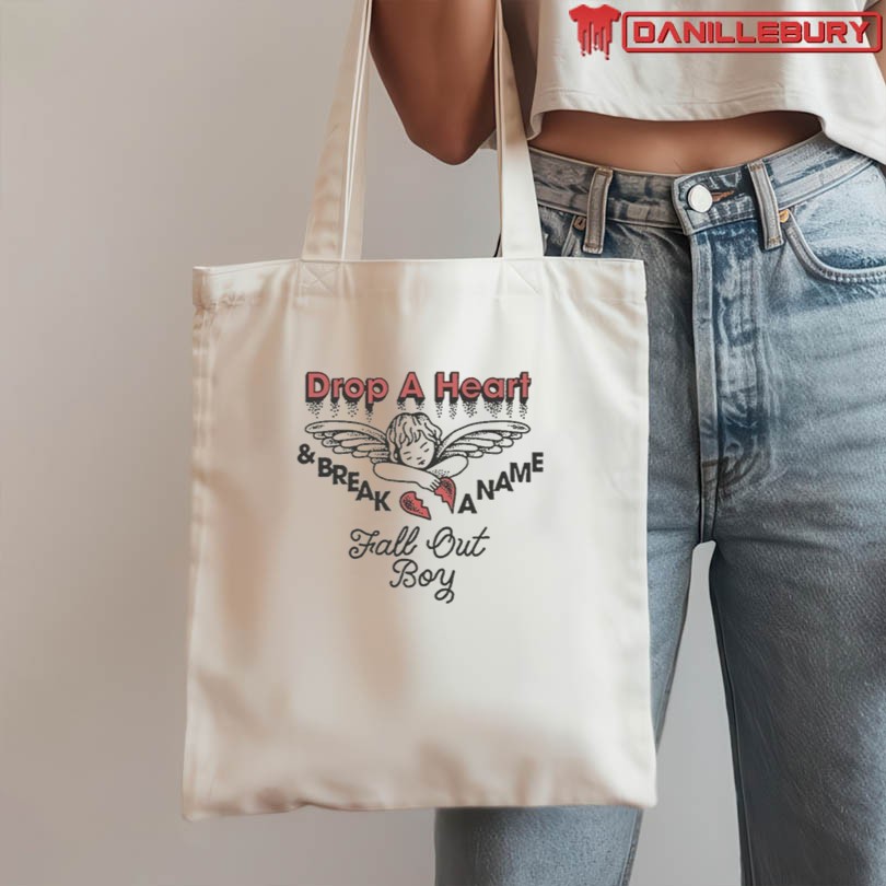 Fall Out Boy Drop A Heart And Break A Name Angel T-shirts - Image 3