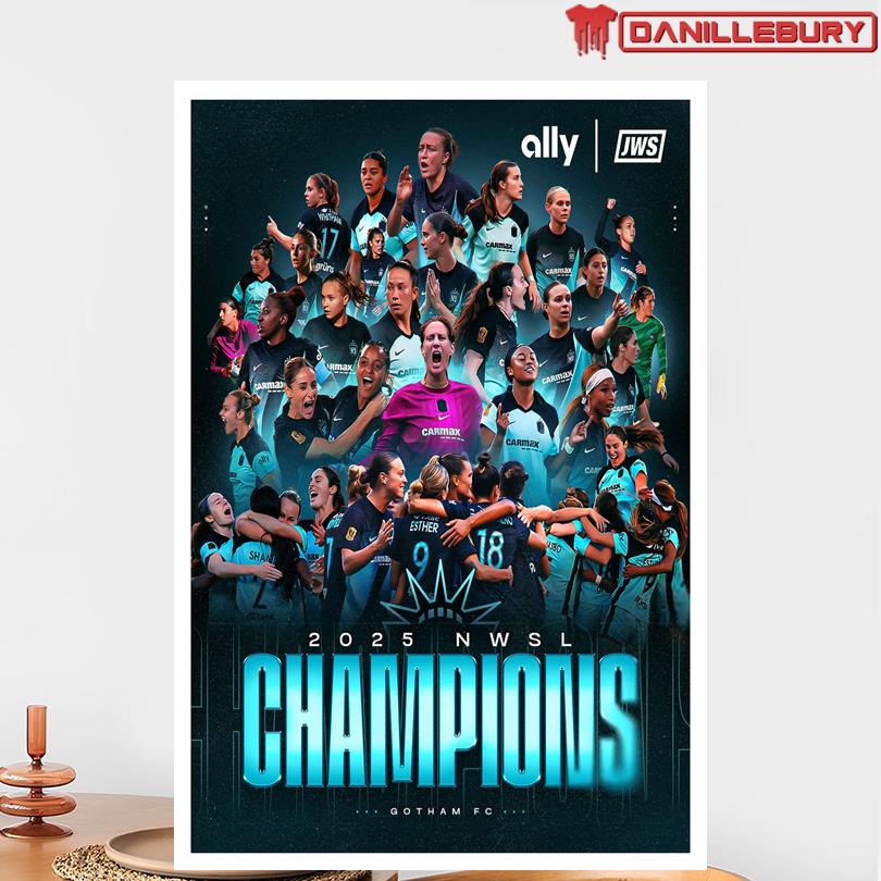 Gotham FC 2025 NWSL Champions Poster - Image 2