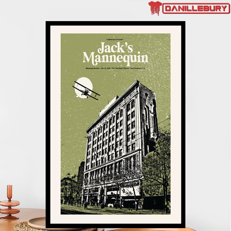 Jacks Mannequin The Warfield San Francisco Nov 21 2025 Poster - Image 2