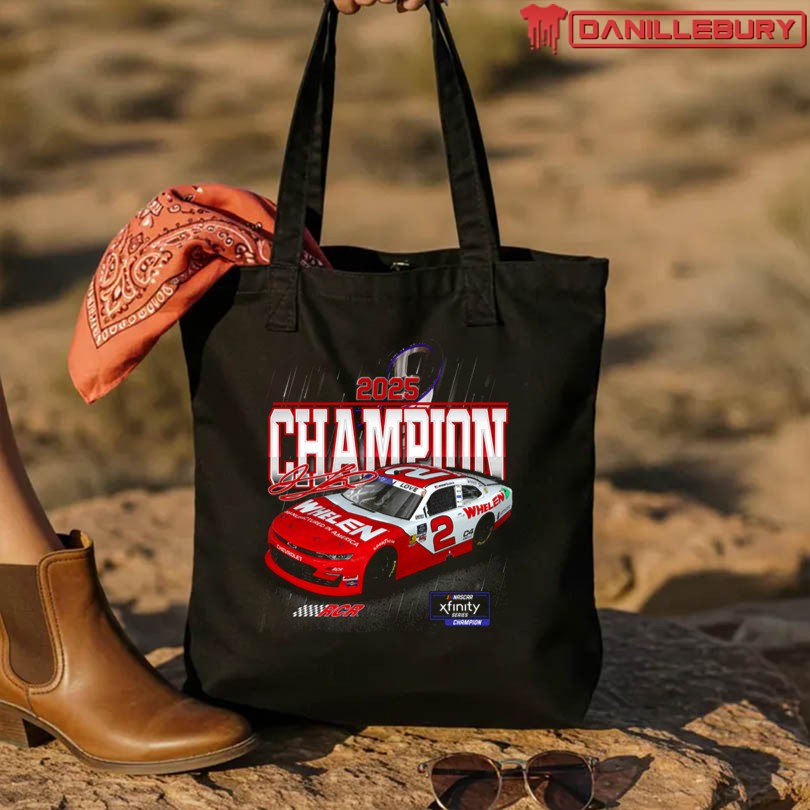 Jesse Love Jr. 2025 NASCAR Xfinity Series Champion T-Shirt - Image 3