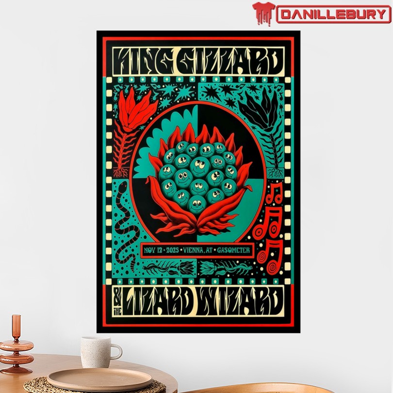King Gizzard & The Lizard Wizard Nov 12 2025 Gasometers Vienna Poster - Image 2