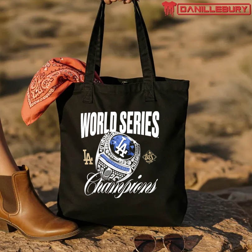 Los Angeles Dodgers 2025 World Series Champions Ring T-Shirt - Image 3