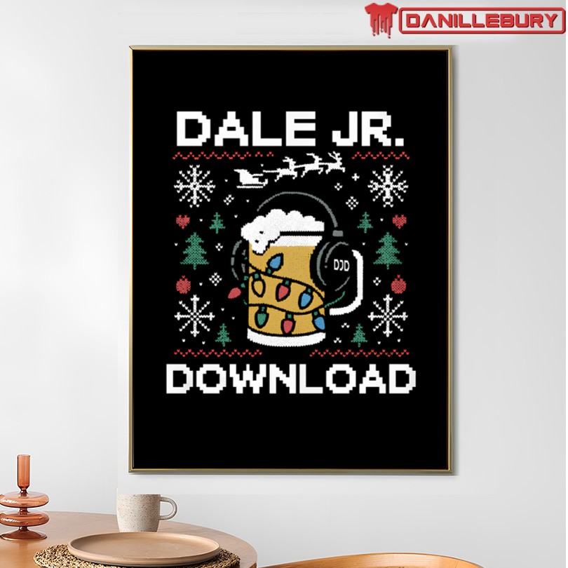 Official Dale Jr. Download Ugly Christmas Merch - Image 4