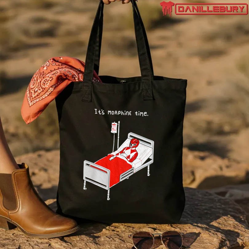 Official It’s Morphine Time Parody Power Rangers T-Shirt - Image 3