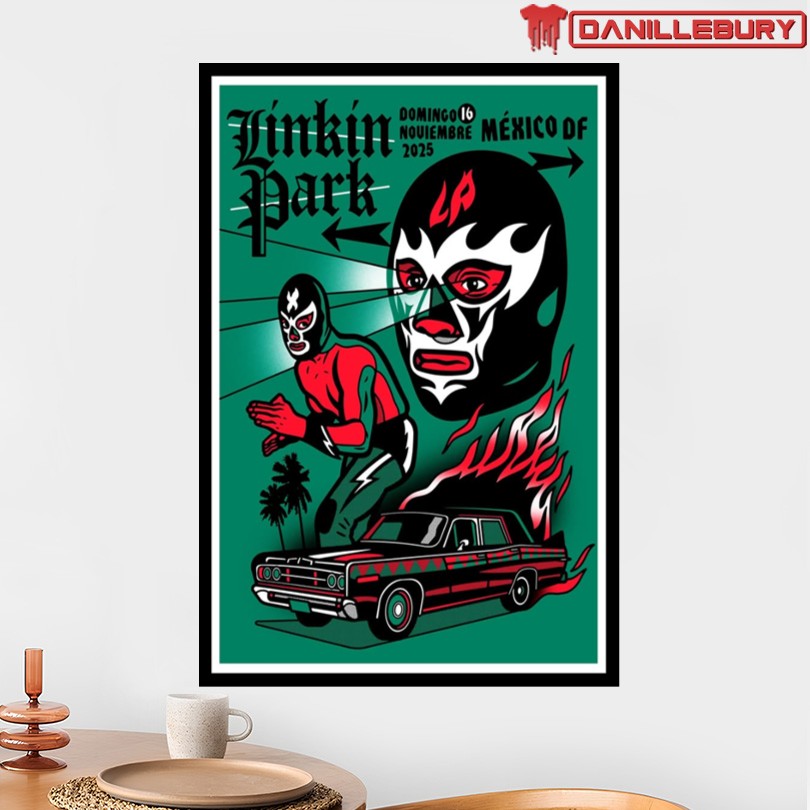 Official Linkin Park Mexico City Nov 16 2025 Poster - Image 2