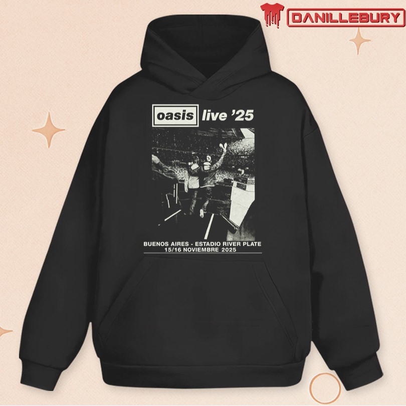 Official Oasis Nov 15 16 2025 Buenos Aires Estadio River Plate Event Shirt - Image 2