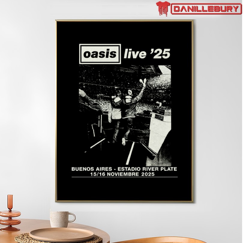 Official Oasis Nov 15 16 2025 Buenos Aires Estadio River Plate Event Shirt - Image 4