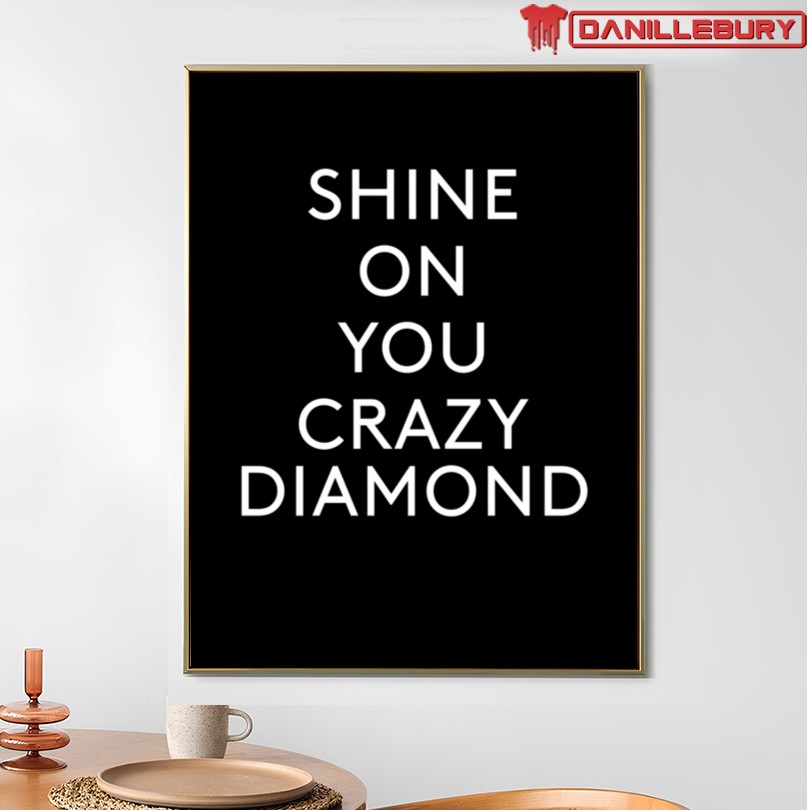 Official Pink Floyd WYWH 50 Shine On Text Shirt - Image 4