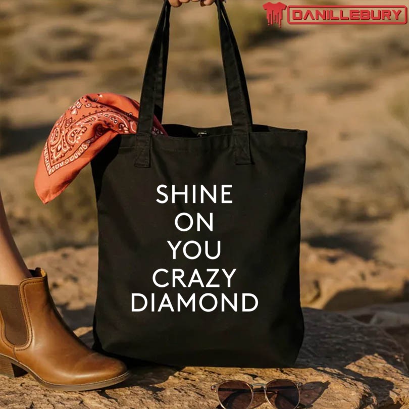 Official Pink Floyd WYWH 50 Shine On Text Shirt - Image 3