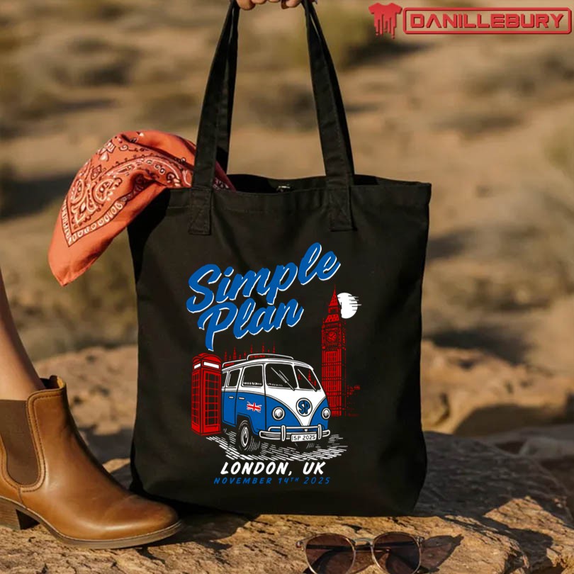 Official Simple Plan London UK 11 14 2025 T-Shirt - Image 3