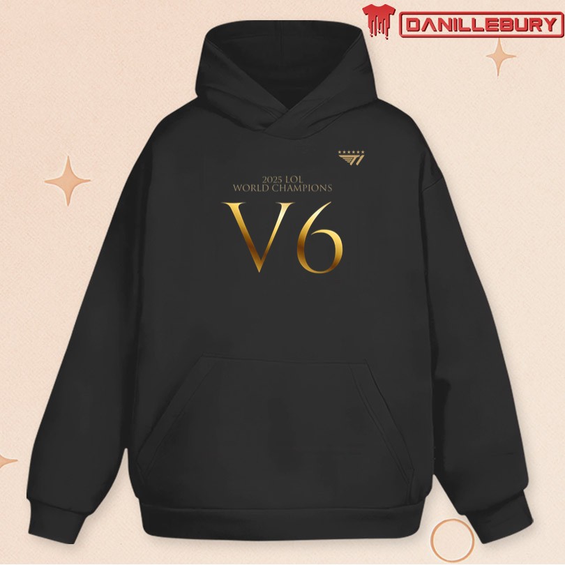 Official T1 2025 World Champions V6 Merch - Image 2