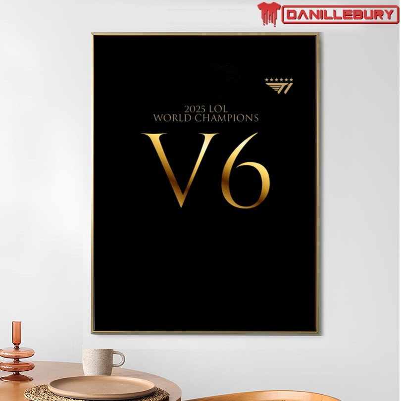 Official T1 2025 World Champions V6 Merch - Image 4